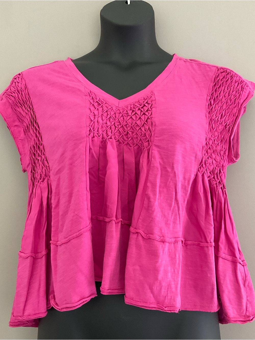 Anthropologie Pink Short Sleeve Shirt